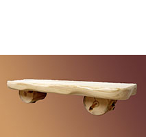 Aspen Grizzly 2' Wall Shelf